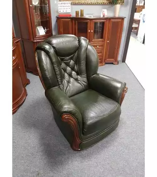 Komplet Brendy  wypoczynkowe meble skórzane sofa i dwa fotele
