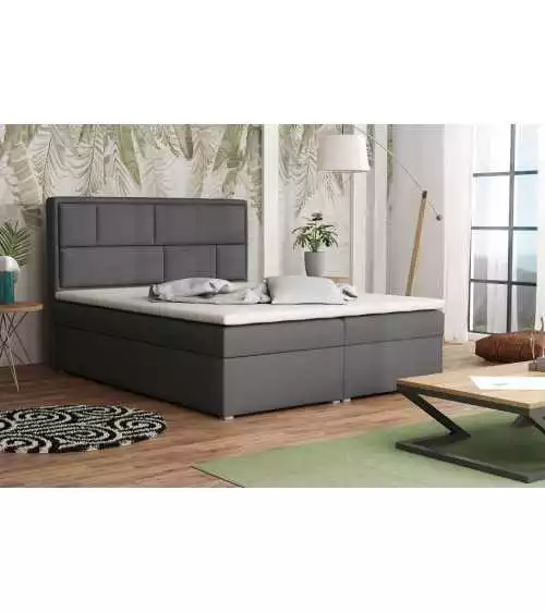 Nowoczesne łóżko tapicerowane Deco Box