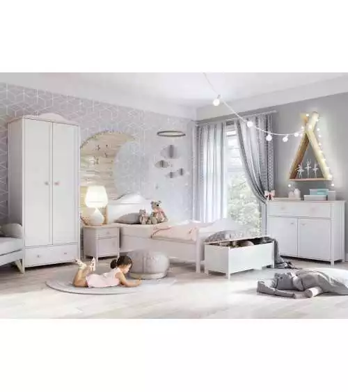 Łóżko z materacem bonellowym Luna LN-08
