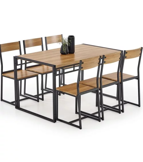 stół z krzesłami minimalistyczny
