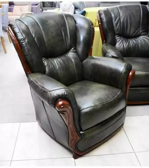 Komplet mebli skórzanych Consul Sofa 3R + 2 fotele