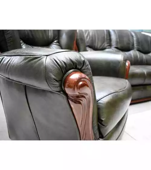 Komplet mebli skórzanych Consul Sofa 3R + 2 fotele