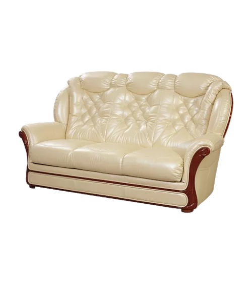 Komplet Brendy  wypoczynkowe meble skórzane sofa i dwa fotele