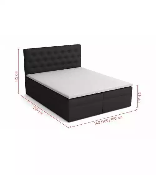 Nowoczesne łóżko tapicerowane Pik Box