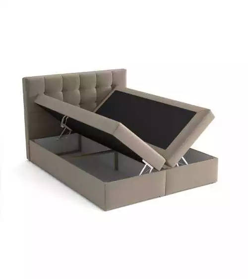 Nowoczesne łóżko tapicerowane Dormi Box