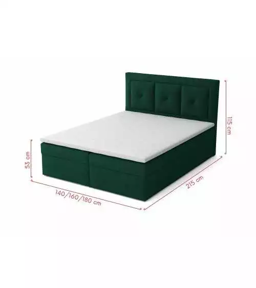 Nowoczesne łóżko tapicerowane Moden Plus Box