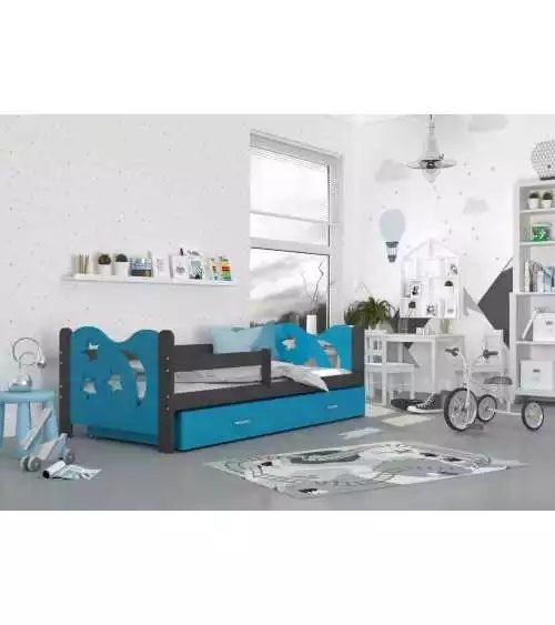 Łóżko parterowe jednoosobowe / dwuosobowe Mikołaj