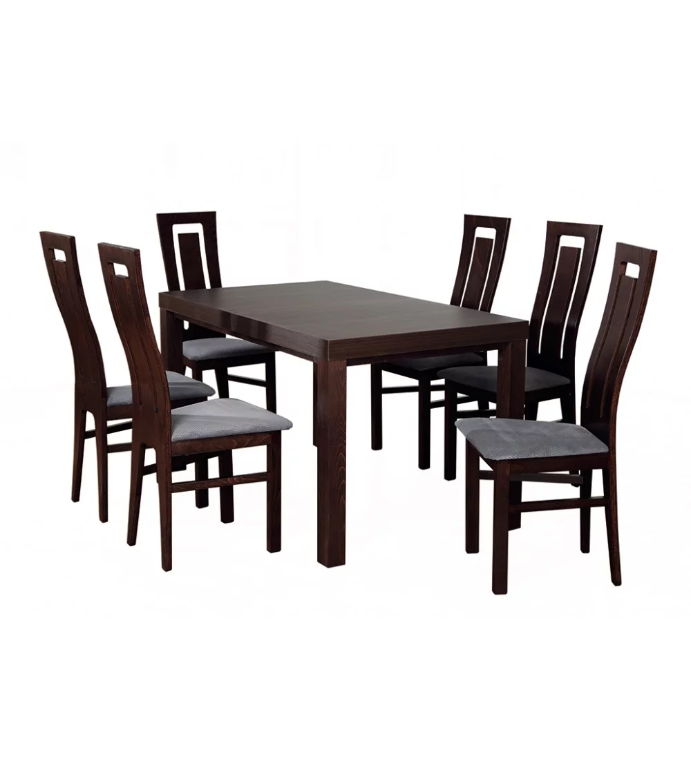 Zestaw stół Camilla i 6 krzeseł Andre II - Komplet nr 4