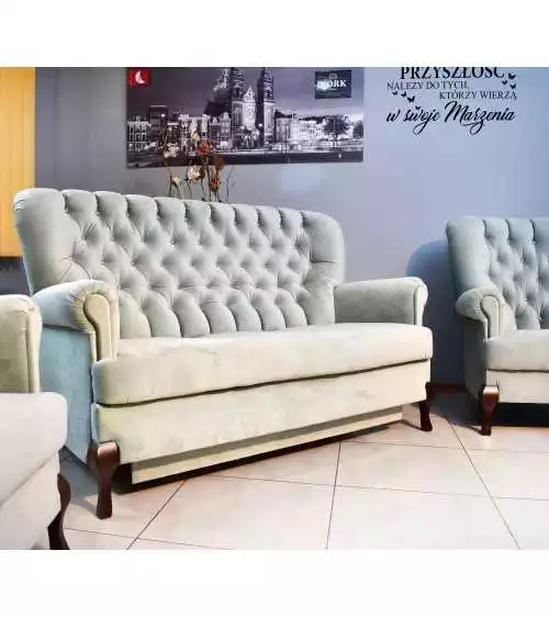 Komplet klasycznych mebli Antonio Sofa III i dwa fotele