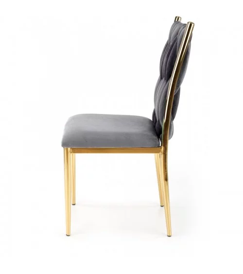Krzesło tapicerowane K436 w welurze do jadalni