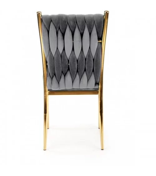 Krzesło tapicerowane K436 w welurze do jadalni