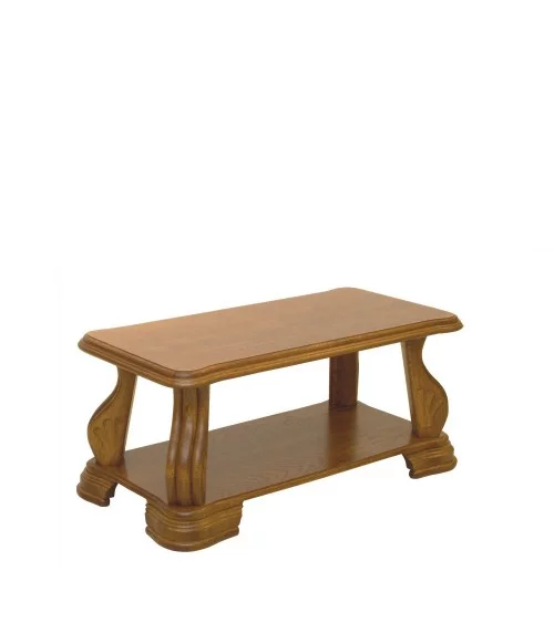 Drewniany stolik kawowy klasyczny do salonu Ł-2