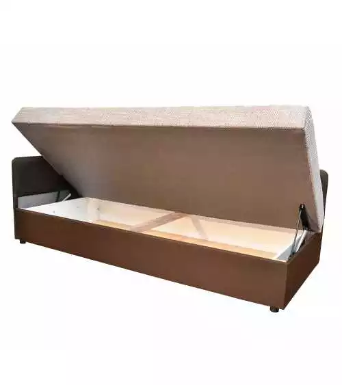 Łóżko z pojemnikiem tapczan Bartek z bokami