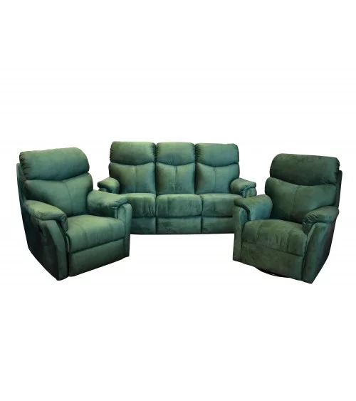 Komplet mebli wypoczynkowych Jaguar - Sofa i 2 fotele - Funkcja Relax