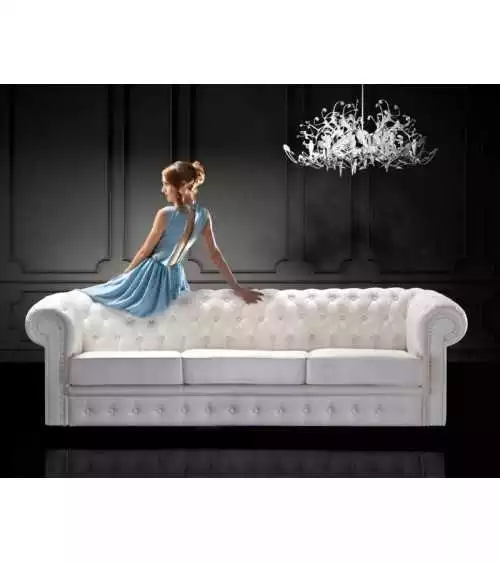 Sofa 3 osobowa z funkcją spania Chesterfield