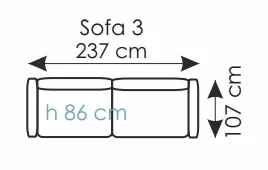sofka trzyosobowa dolce