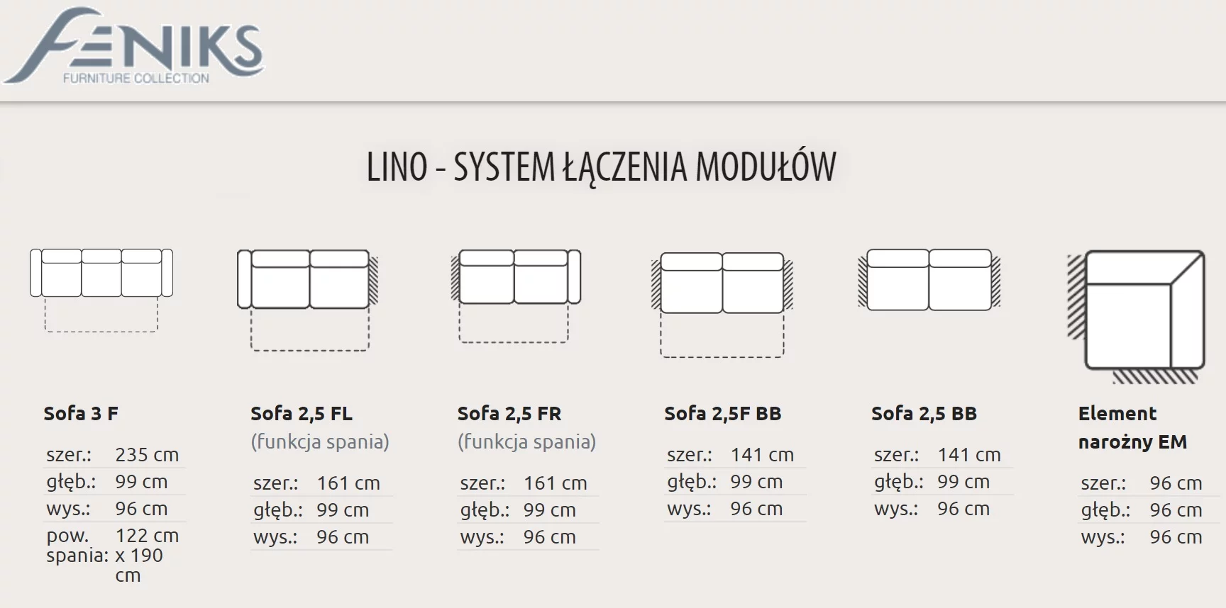 meble skórzane modułowe lino feniks meble